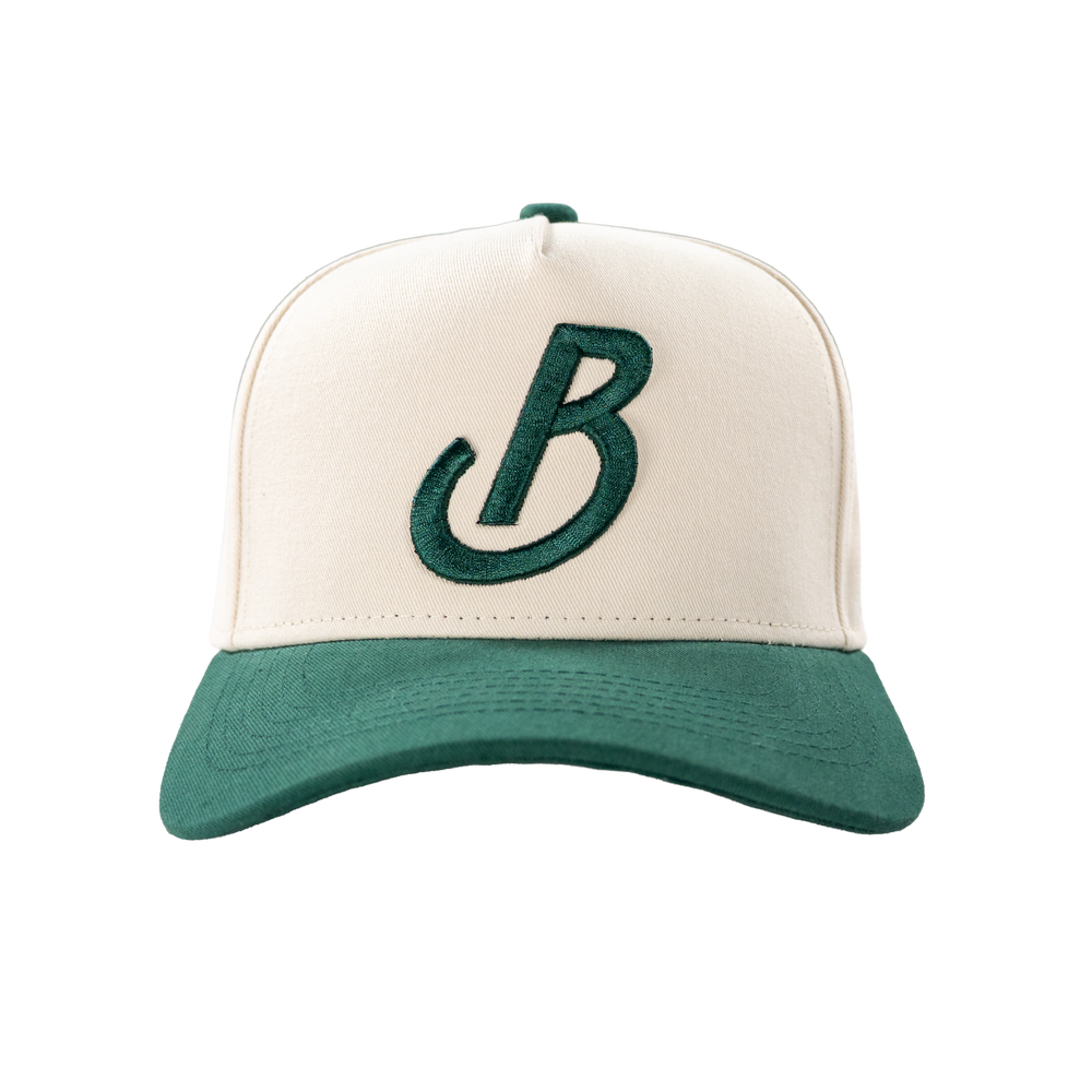 Banter Icon Snapback - Green + Beige
