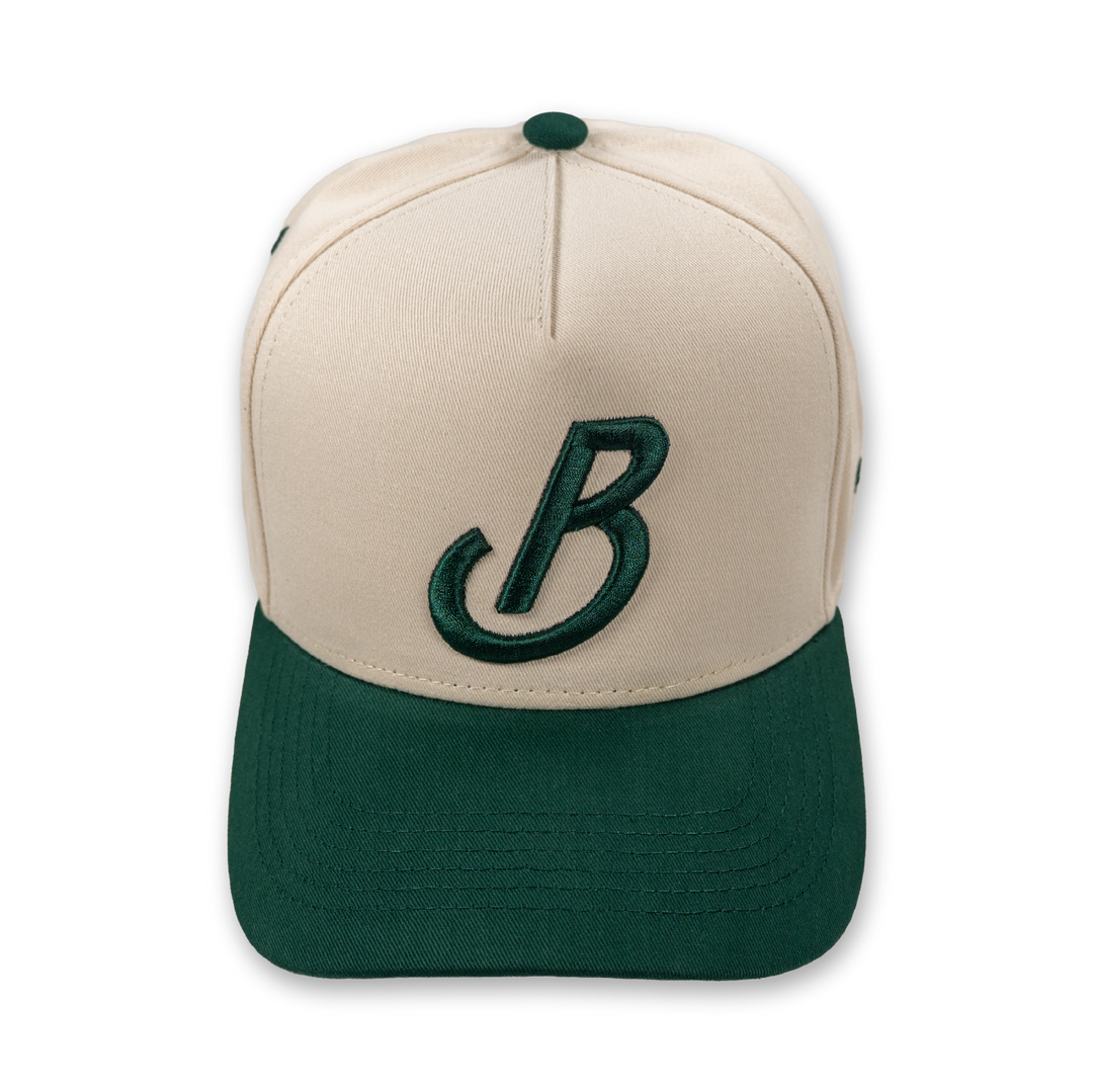 Banter Snapback - Green + Beige