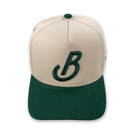 Banter Snapback - Green + Beige