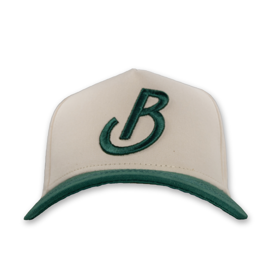 Banter Snapback - Green + Beige